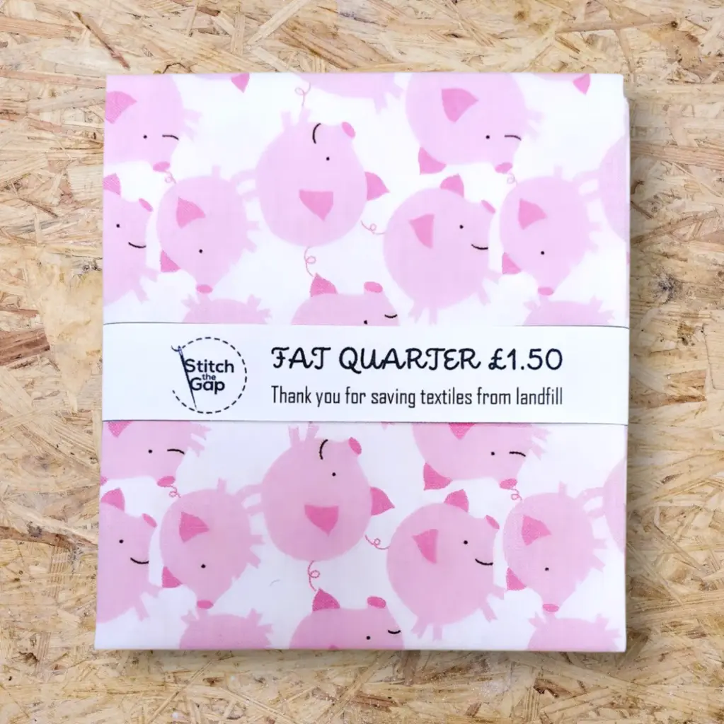 'Pig Toss' by David Walker Studios Fat Quarter
