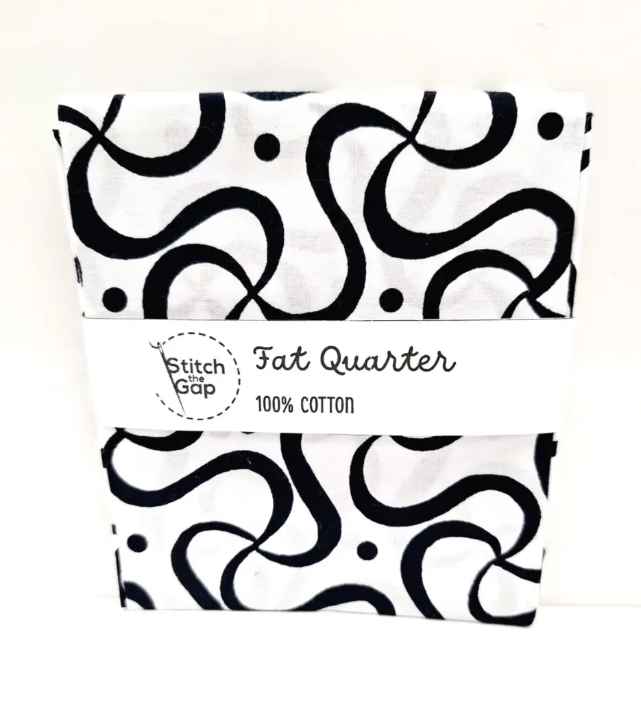 Monochrome Squiggle Fat Quarter