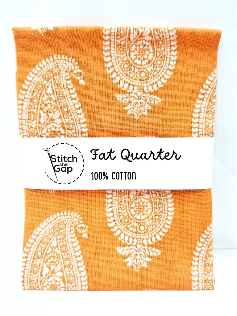 Orange Paisley Fat Quarter