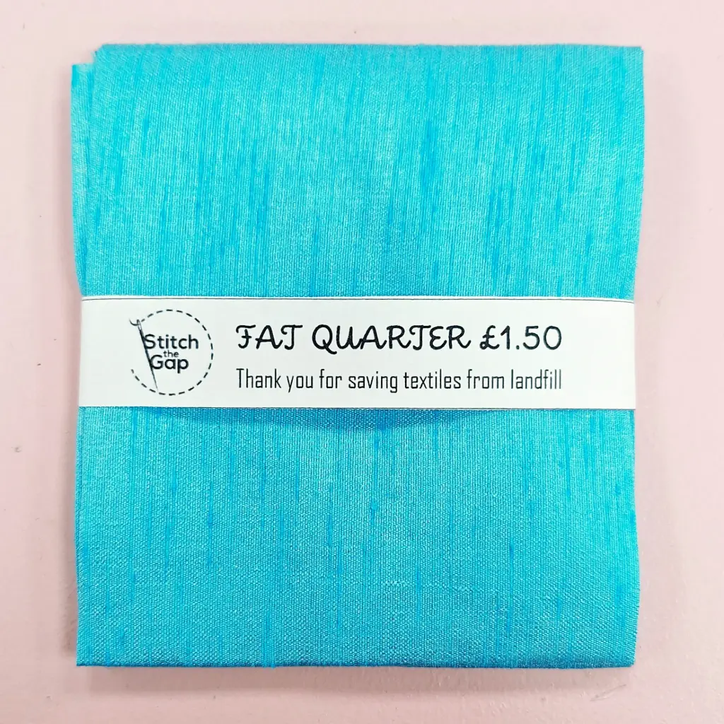 Aqua Blue Textured Fat Quarter