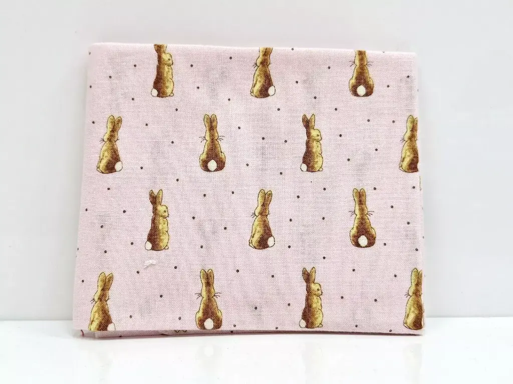 Light Pink Rabbit Fat Quarter