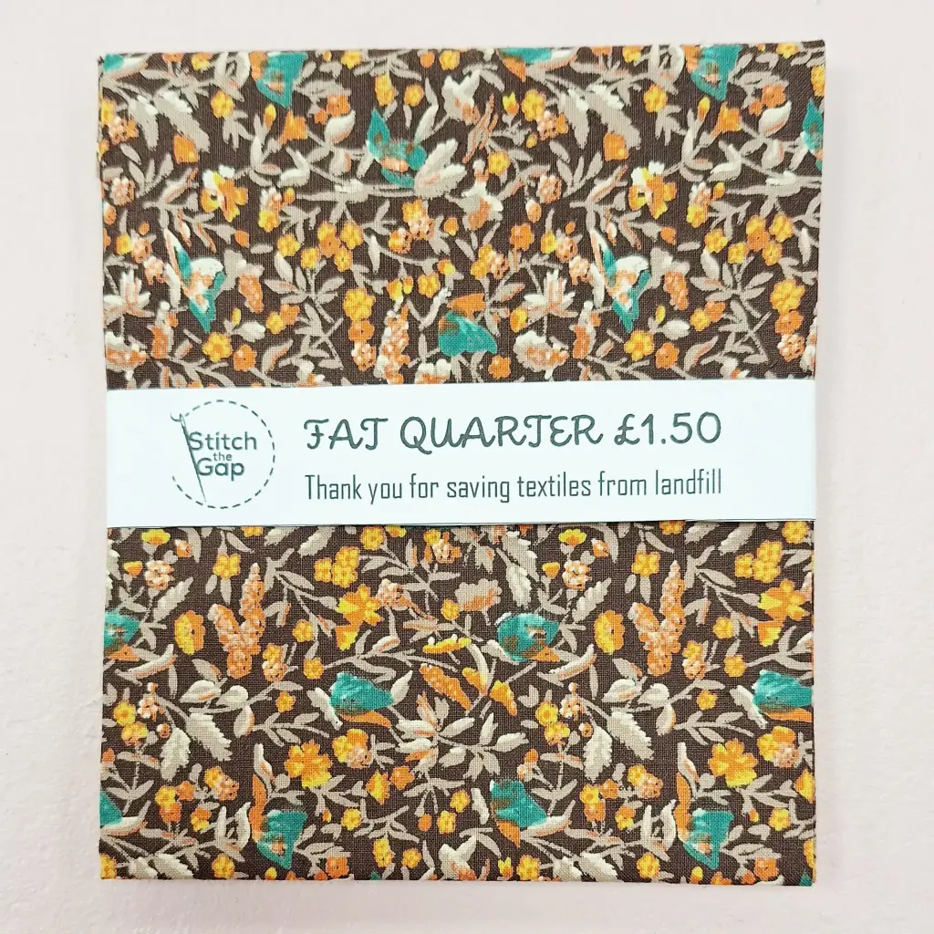 Autumnal Floral Design Fat Quarter