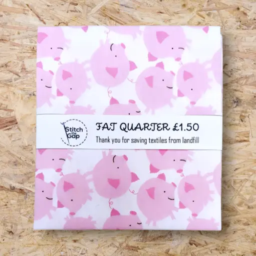'Pig Toss' by David Walker Studios Fat Quarter