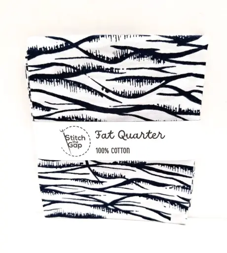 Monochrome Wave Fat Quarter
