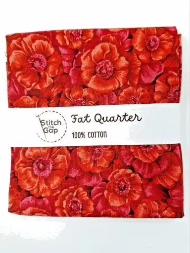 Red Poppies Fat Quarter
